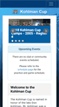 Mobile Screenshot of kohlmancup.com